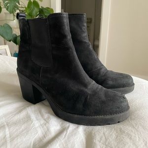 Vagabond leather platform boots size 40